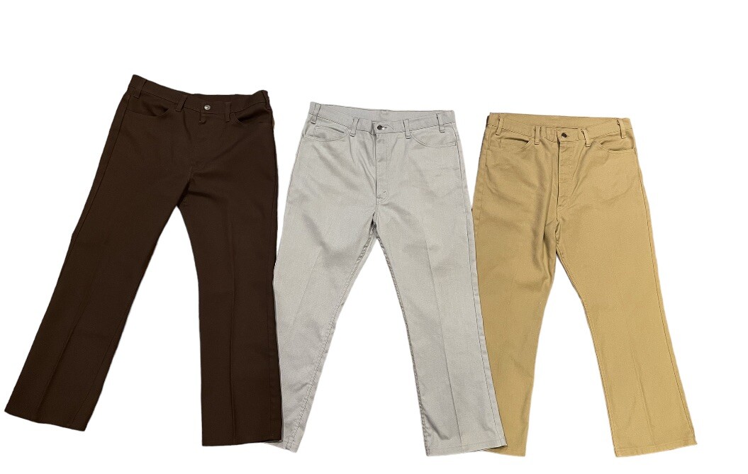 3 Vintage 80's Levi's 517 Saddleman Boot Cut Sta-Prest Jeans 38x30