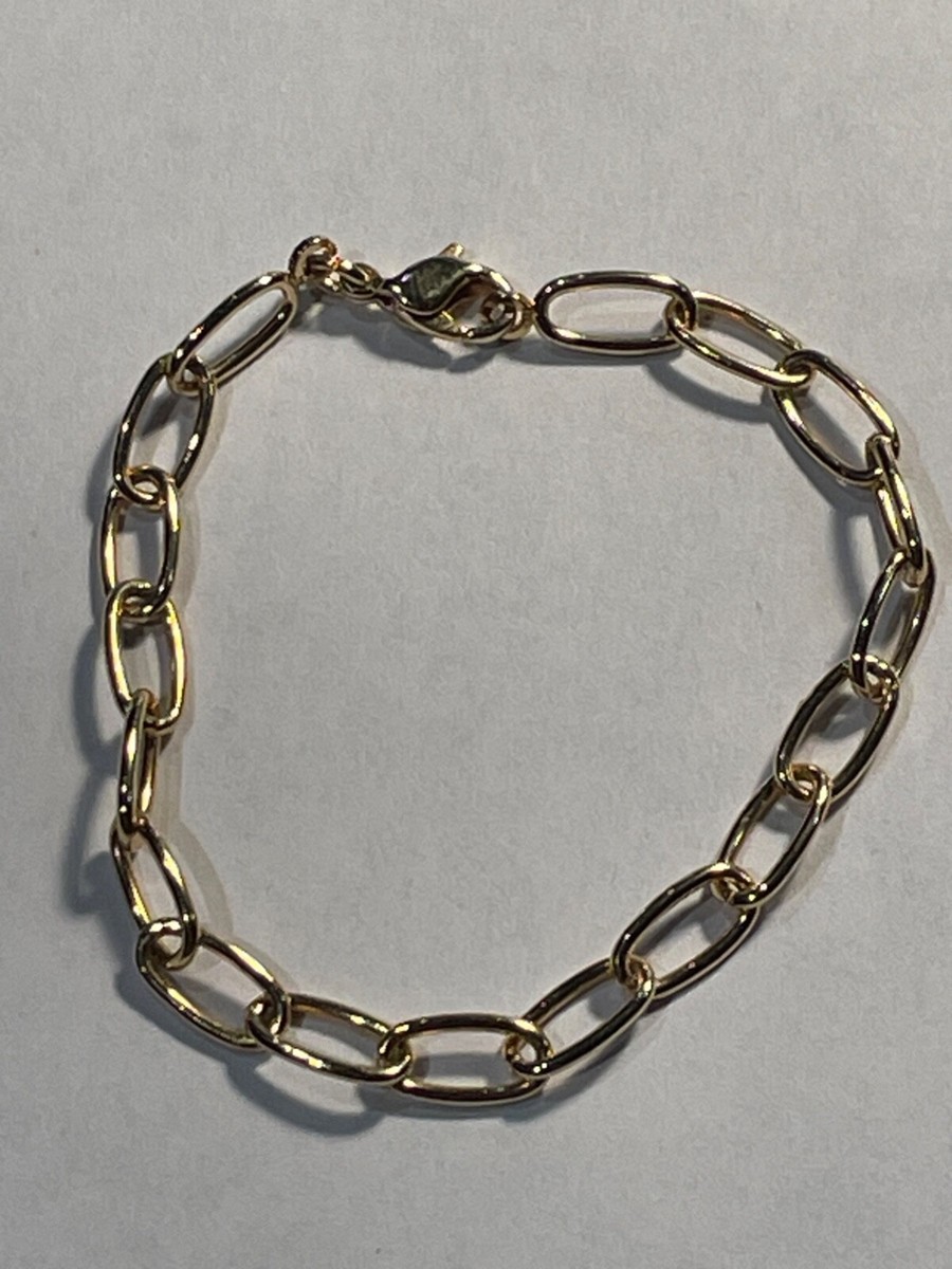 Fine chaine en vrai plaqué or veritable avec poinçon collier pour femme /enfant