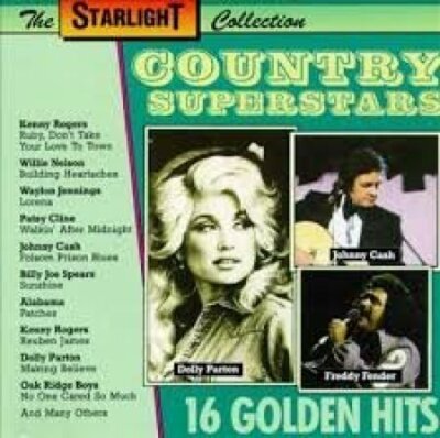 Country Superstars-16 golden Hits Kenny Rogers, Dolly Parton, Willie Nels.. [CD]