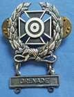 WW2 WWII U.S. Military Marksman GRENEDE Medal, Badge, Lapel Pin Vintage ORIGINAL