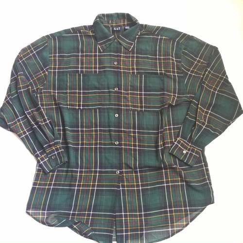 Gap Women's Sheer Green Tartan Plaid 
