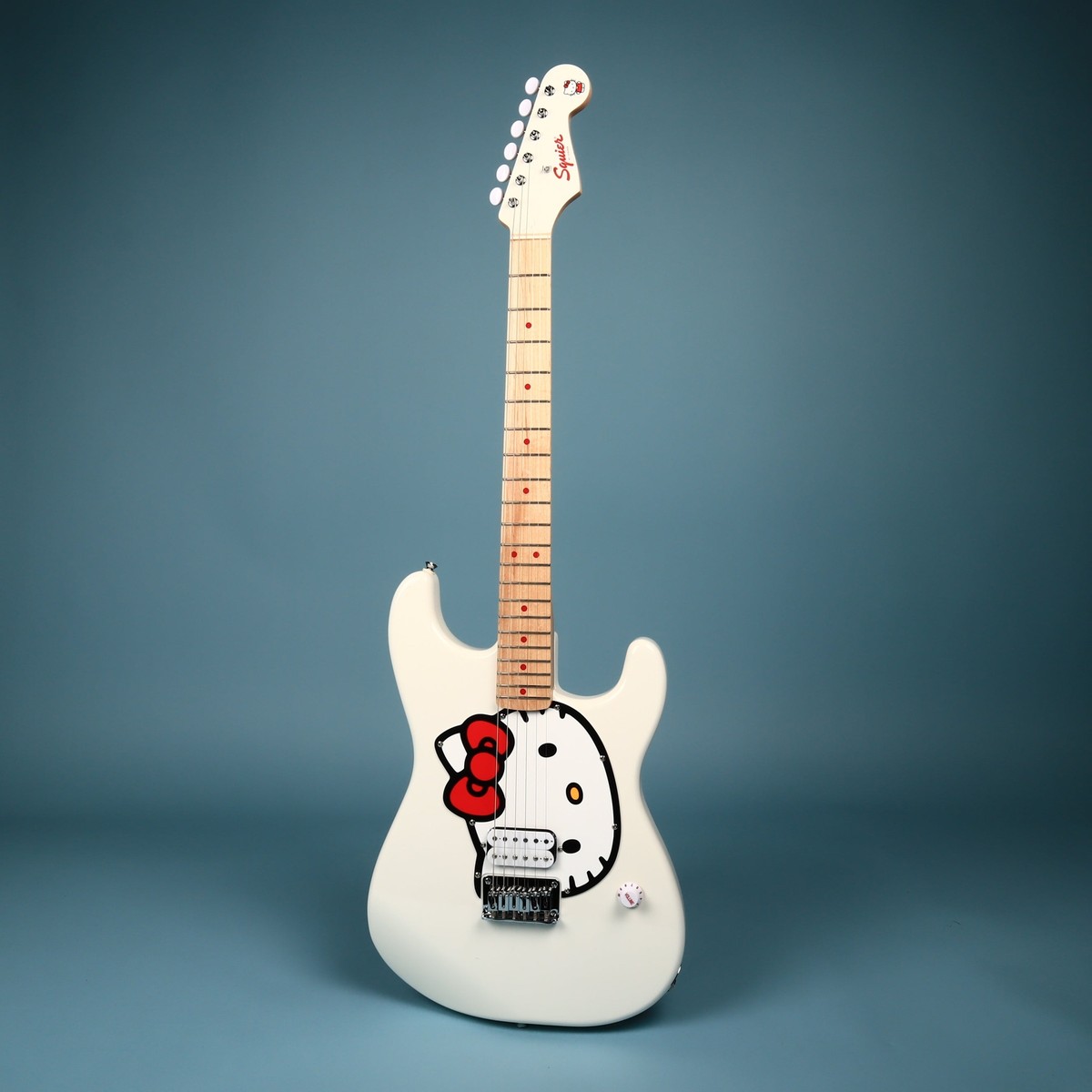 2024 Squier Hello Kitty Stratocaster White Electric Guitar