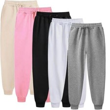 Mens Jogging Fleece Joggers Tracksuit Bottoms Trousers Gym Workout Sweat Pants