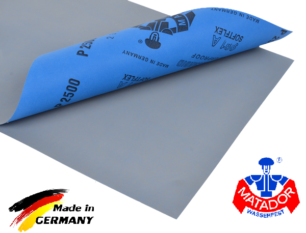 10 Blatt Schleifpapier P180 Körnung – Nass & Trocken, 23x28 Cm, Wasserfest