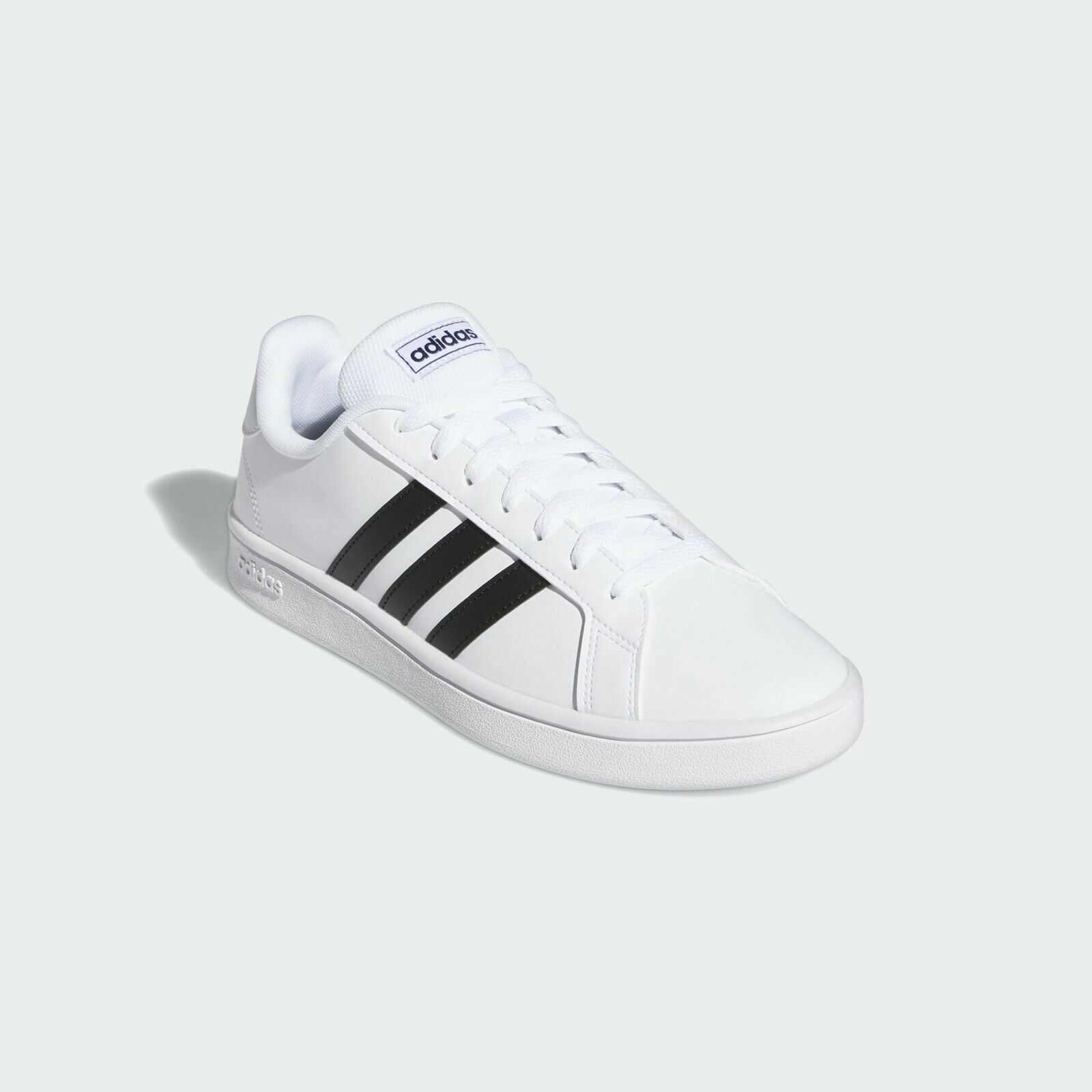 Size 9 - adidas Grand Court Base White Black for sale online | eBay