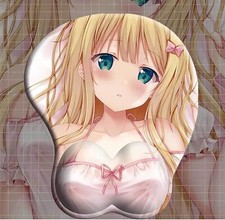 3D Anime Mouse Pad with Wrist Rest Support Mouse Pads with Non-slip Base Ergonom