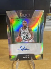 2021-22 Panini Select Signature Selections Silver Prizm Tony Delk #SS-TDK Auto
