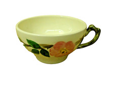 Franciscan Vintage Tea & Coffee Cup 2in H Floral Desert Rose USA Earthenware