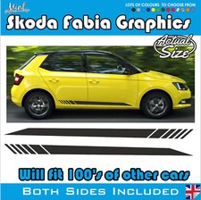 Skoda Fabia VRS Estate Hatch Side Stripes Decals Stickers Graphics FREE P&P 004