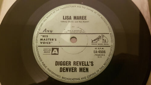 SURFSIDE by DIGGER REVELL'S DENVER MEN RARE OZ SURF INSTRUMENTAL HMV 1962 - Picture 2 of 2
