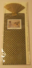 TWO WOMEN San Francisco Inc. BOOKMARK Hand Assembled MONET Stamp NEW!!