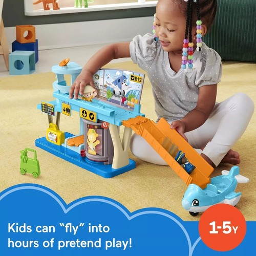 Fisher-Price Little People Toddler Toys Everyday Adventures Airport Playset - Picture 2 of 5