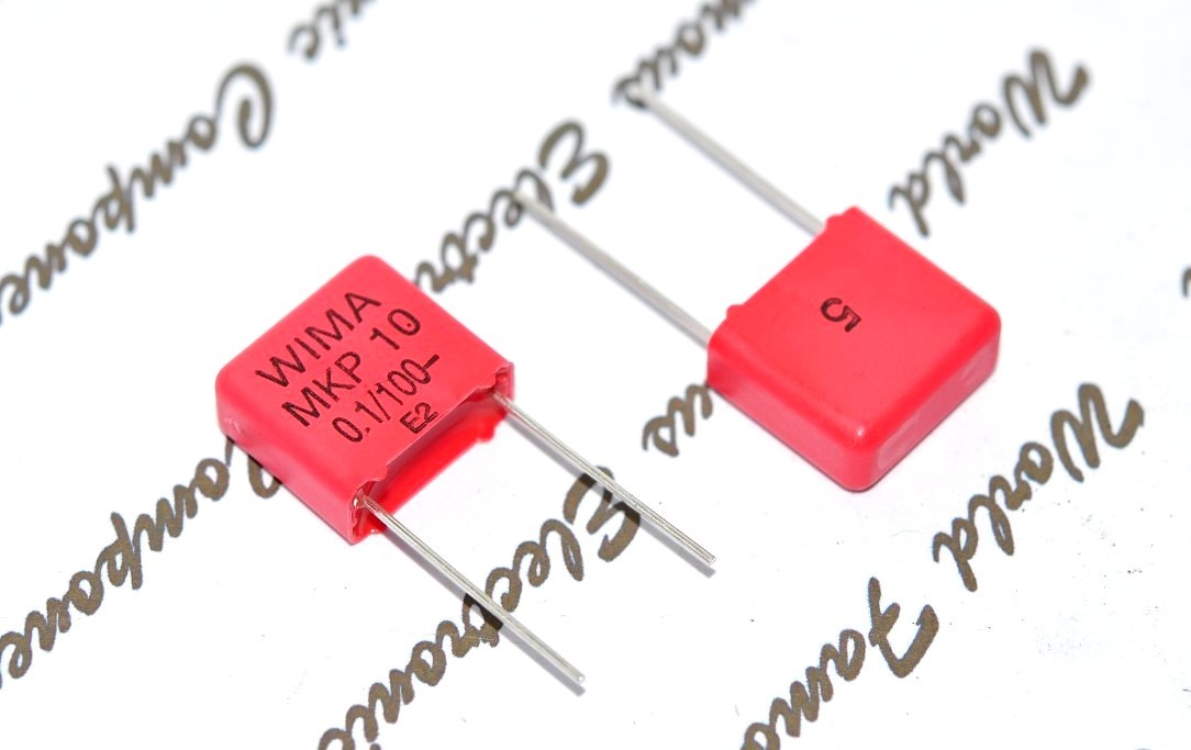 10pcs - WIMA MKP2 0.1uF ( 100nF) 100V 5% Pitch:5mm Film Capacitor
