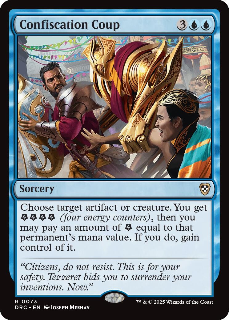 Confiscation Coup Normal [DRC - 73] NM MagicCommander: Aetherdrift
