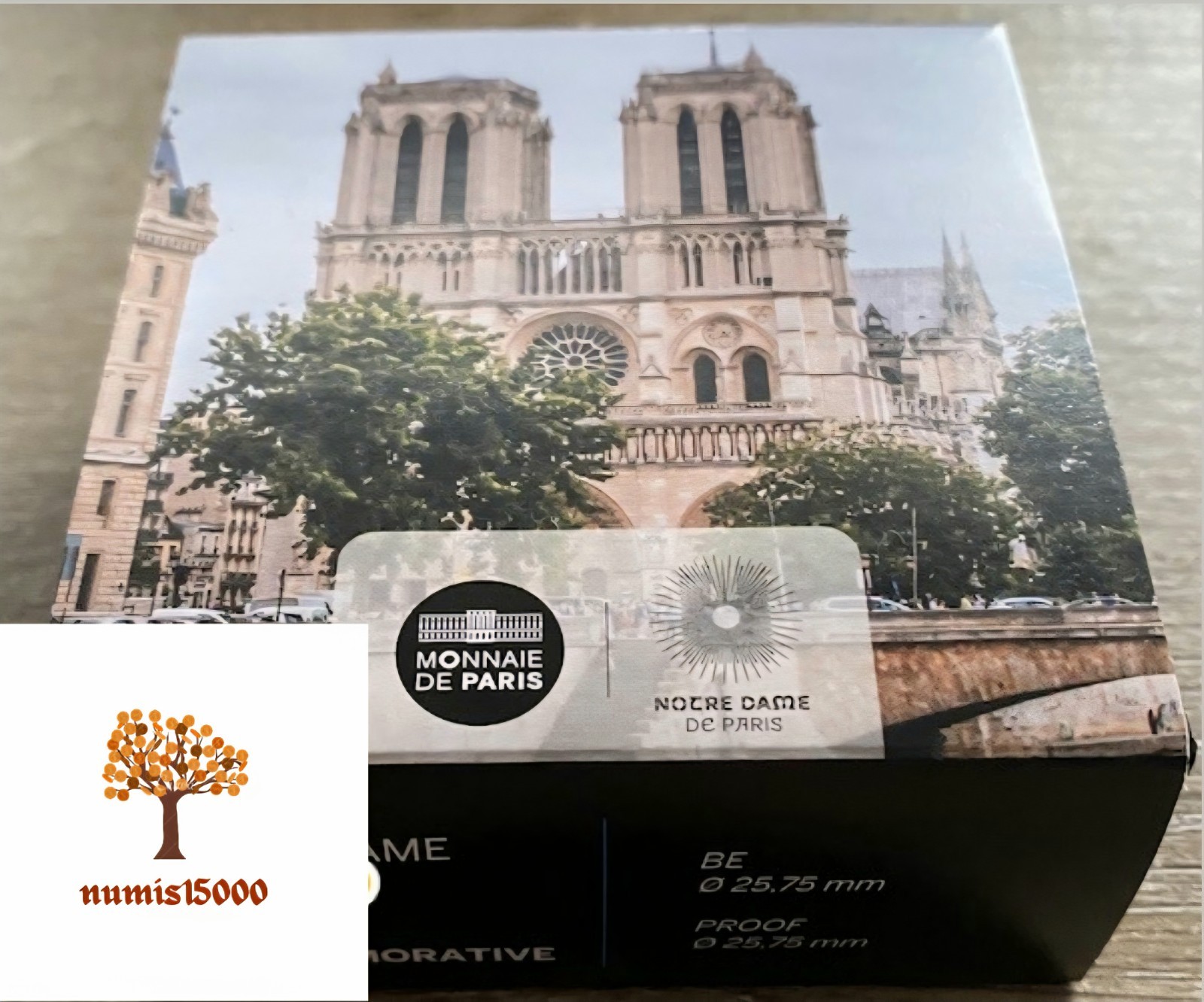 Coffret 2€ Euros BE Proof Commémorative France 2025 Notre Dame de Paris Rare. .