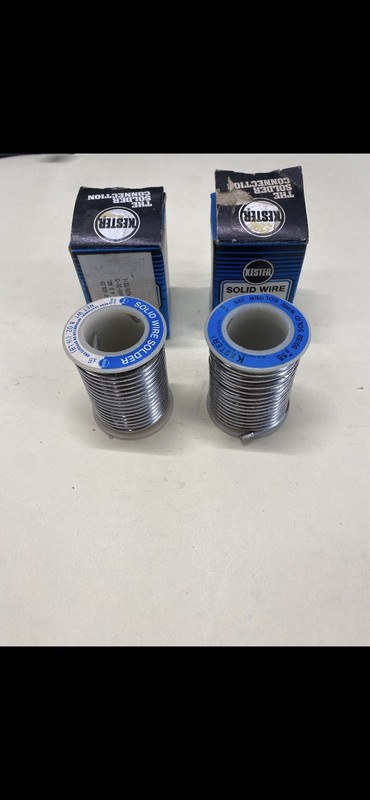 2-new Kester 50/50 solid wire solder