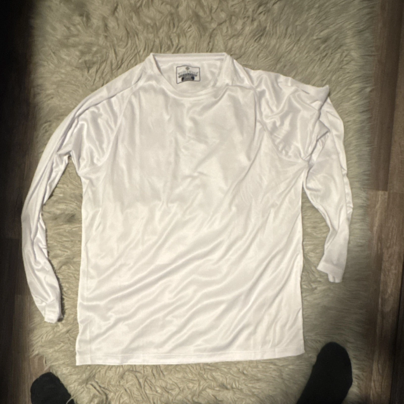 Weekender White Long Sleeve Fishing Shirt Large Blocks 97+% UV Rays