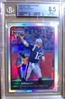 2006 BOWMAN CHROME TOM BRADY REFRACTOR #166 BGS 8.5 NM-MT PLUS READ CLEAN CASE