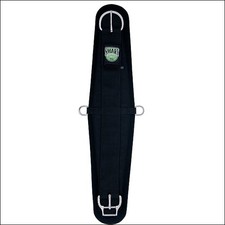 54WL 28 Inch Weaver Horse Tack Black Felt Lined Roper Smart Cinch Girth