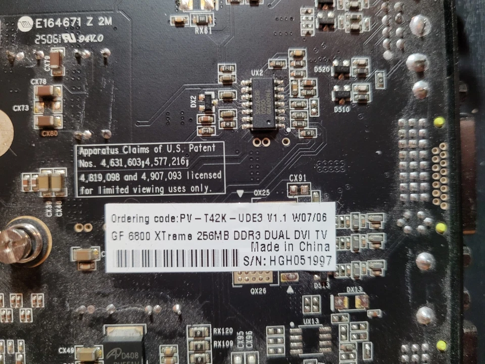 XFX Nvidia GeForce 6800 XTreme, 256MB DDR3, Dual DVI, S-Video AGP Graphics Card - Image 4 of 4