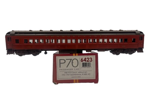 Coche de pasajeros escala Ho material rodante Broadway Limited 6423 P70 PRR 1458 | Condition: Used