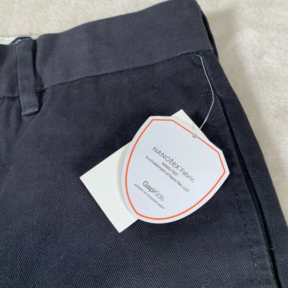 Pantalones Gap Niños Niños 10 Regular Fácil Ajuste Nanotex Uniforme Cintura Ajustable NUEVO Foto 3 de 4