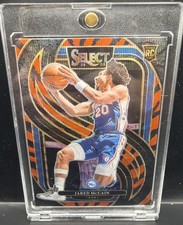 2024-25 Panini Select JARED MCCAIN Tiger Strip Prizm RC SSP  Thunder
