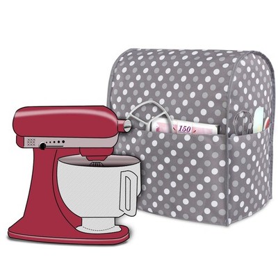 Luxja Dust Cover Compatible with Fits for 4.5-Quart and 5-Quart, Gray Dots 