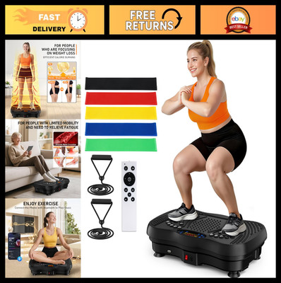 Full Body Vibration Plate Exercise Machine, 130 Levels, 450 Lbs Capacity, Blueto