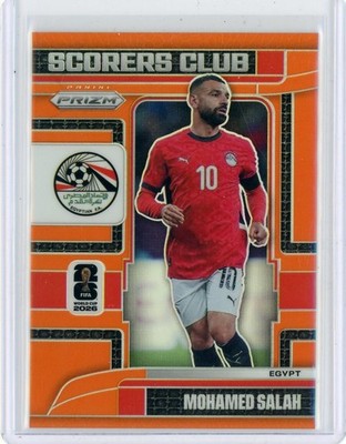 2026 Panini Prizm FIFA World Cup MOHAMED SALAH Scorers Club Orange /25- Egypt