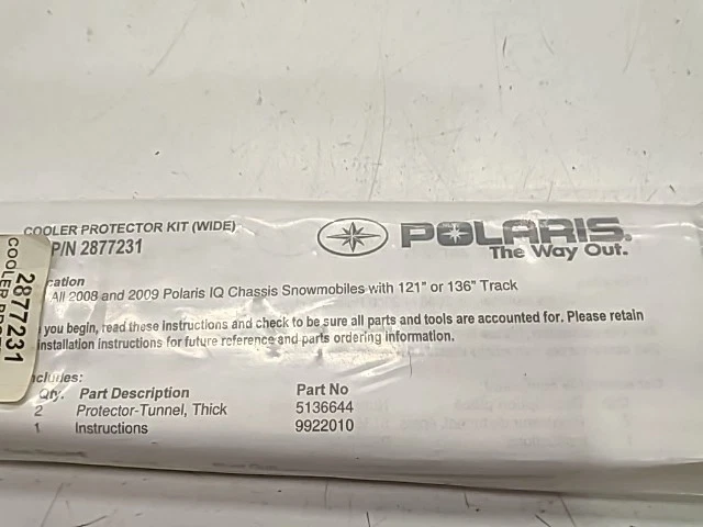 Cooler Protecter Kit - 2000 Polaris NOS - Image 4 of 4