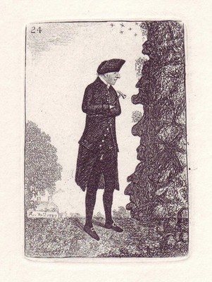 JOHN KAY Original Antike Radierung. Dr James Hutton, 1787