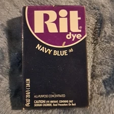 Rit All-Purpose Powder Dye Navy Blue #30 -1 1/8 Oz   (Old Formula)NEW