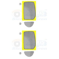 2X Van Wezel Spiegelglas Beheizbar Konvex Passend FüR Ford Transit Links+Rechts
