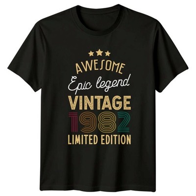 Awesome Epic Legend Vintage 1982 T-Shirt 1982 Birth Year Retro Apparel