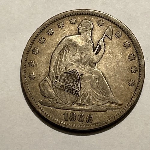 1866-S Seated Liberty Half Dollar — photo from another recent sale
