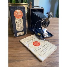 Antique Kodak Eastman Premo No.1 Folding Camera Leather Bellows Patented 1913
