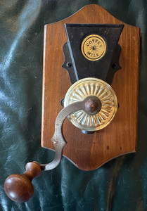 Vintage Hanging Wall Coffee Mill Grinder Wood 10"x 6” Decoration Y2K Decor