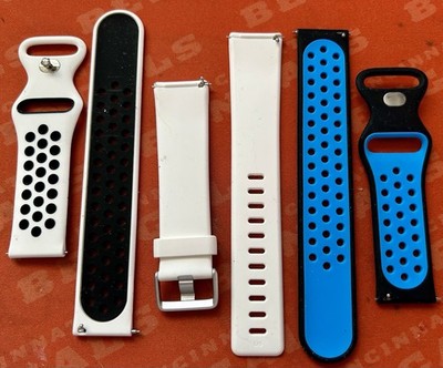 3 x Fitbit Versa Classic Band White Strap Size Large Brand New + 2 EXTRA BANDS
