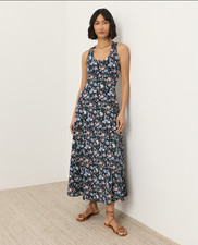 Pact Organic Fit & Flare Open Back Maxi Dress