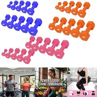 Neoprene Dumbbells Set Iron Hand Pair Weights Aerobic Workout Home Gym Fitness