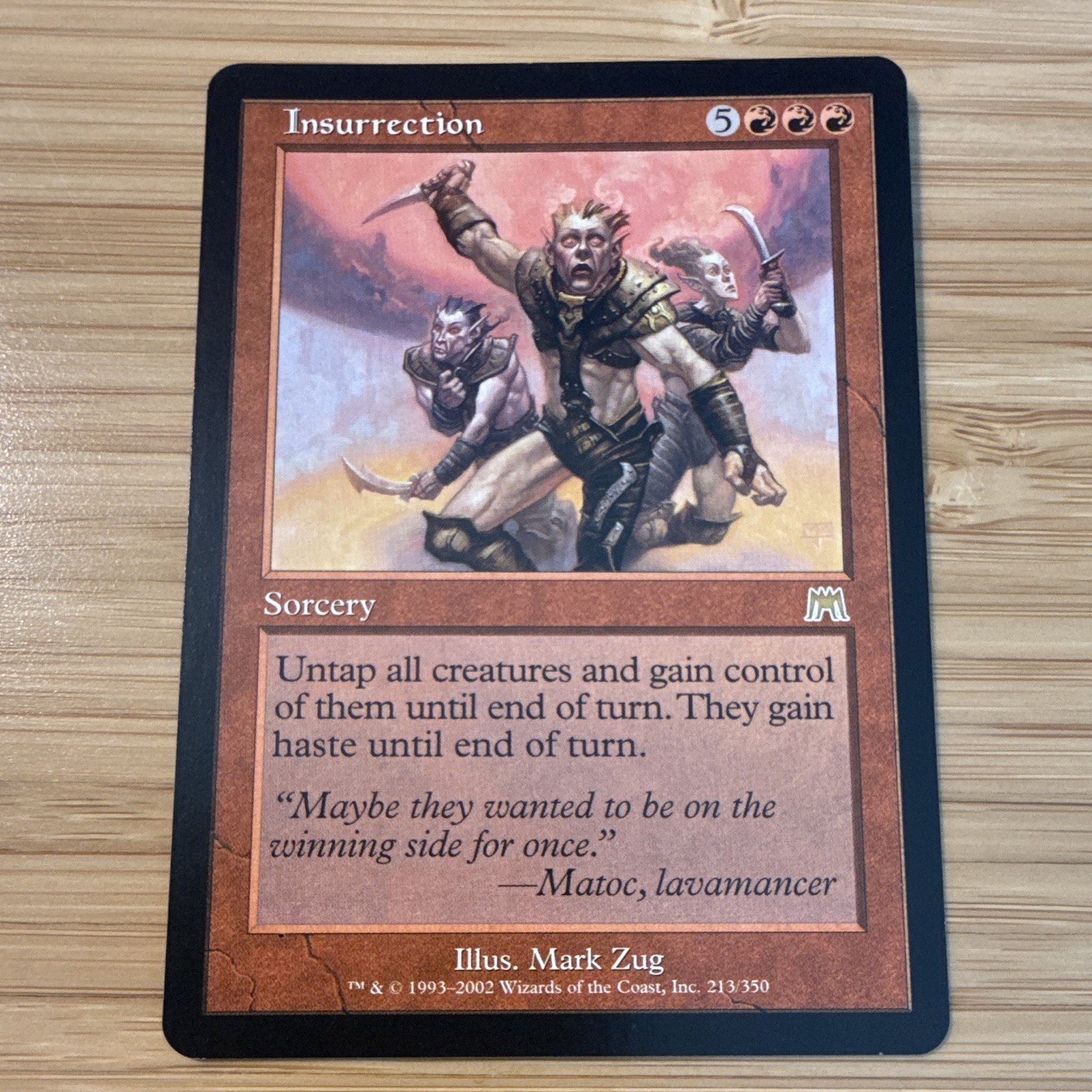 Wizards of the Coast MTG Insurrection Onslaught Rare EN Regular #213/350