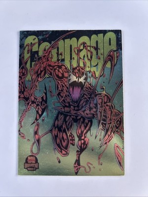 Carnage 1/9 Limited Edition Power Blast Marvel Universe 1994 Insert Card #1