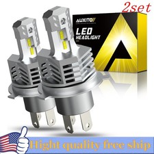 4X H4 9003 LED Headlight bulb Car Truck High Low Beam Kit Super Bright White EKK