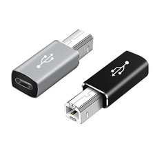 2 PCS USB C Female To Printer Male USB B Convert Adapter Type C To MIDI