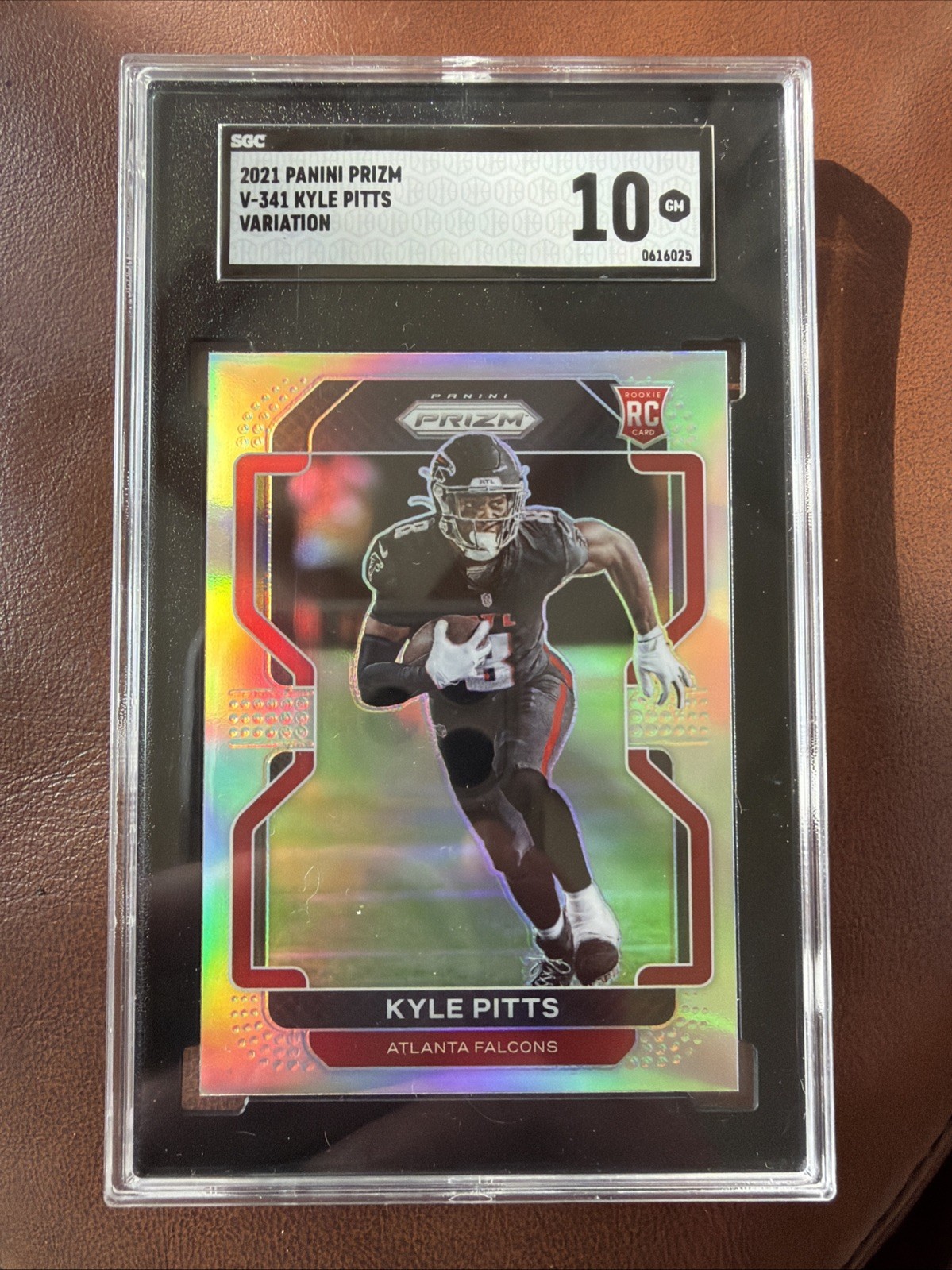 Kyle Pitts RC Rookie 2021 Panini Prizm- Silver Variation V-341  SGC 10 Gem Mint