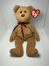 TY Beanie Baby /Babies Curly the Bear Rare & Retired MWMT