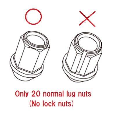 20pcs ENKEI Genuine Duralumin Wheel Lug Nut Set (No Lock) 19HEX