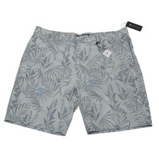 Travis Mathew Mens Size 40 Gray Floral Coastal Canyon Golf Performance 9 Short