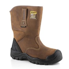 Buckbootz BSH010 Buckshot Mens Rigger Pull On Steel Safety Boots